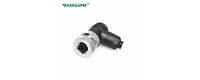 Соединитель клеммный VELLEDQ M12-F04S (розетка)