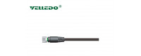 Соединитель кабельный VELLEDQ M8-F04T-2.0PVC/BK (розетка)
